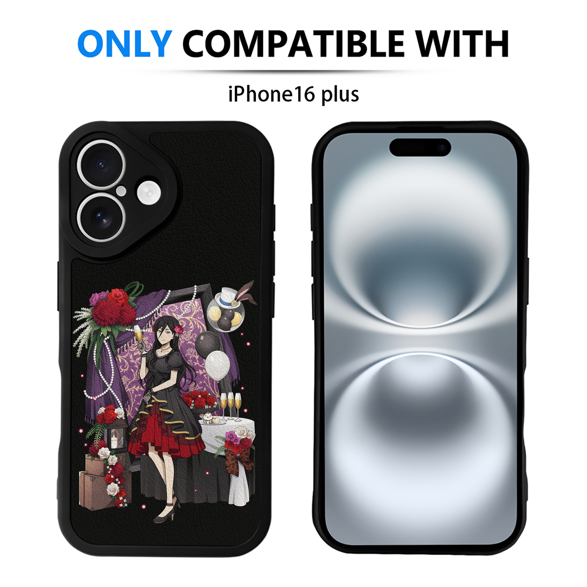 （画像用） 文豪ストレイドッグス Bungo Stray Dogs 【iPhone 16シリーズ対応】シリコンスマホケース（レザー調） 材質：シリコン